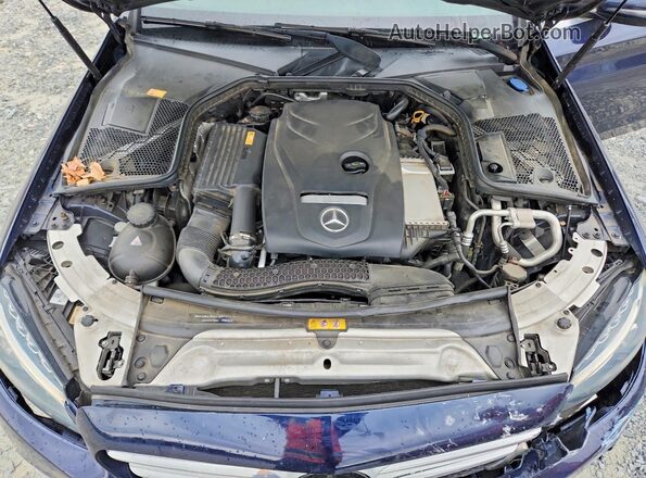 55SWF4JB6GU164069 2016 MERCEDES-BENZ C Blue Widok wnętrza z tyłu