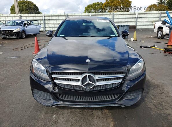 55SWF4JB6HU203826 2017 MERCEDES-BENZ C Black Widok z przodu
