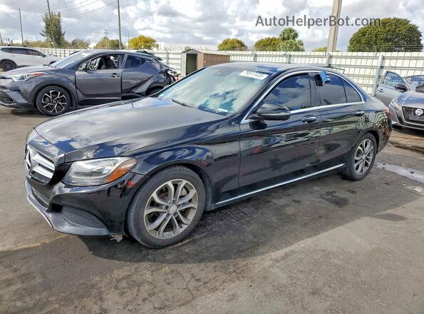 55SWF4JB6HU203826 2017 MERCEDES-BENZ C Black Przód lewy