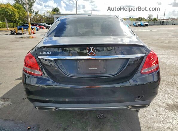 55SWF4JB6HU203826 2017 MERCEDES-BENZ C Black Widok z tyłu