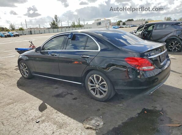 55SWF4JB6HU203826 2017 MERCEDES-BENZ C Black Tył lewy