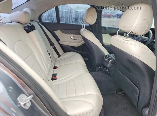 55SWF4JB6HU216933 2017 MERCEDES-BENZ C Black Rear seats view