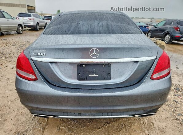 55SWF4JB6HU216933 2017 MERCEDES-BENZ C Black Rear view