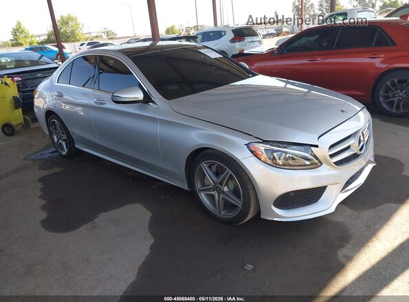 55SWF4JB6JU253194 2018 MERCEDES-BENZ C-CLASS Silver Առջևի աջ