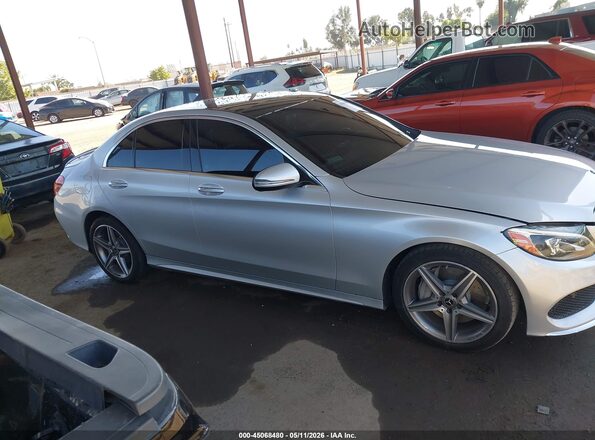 55SWF4JB6JU253194 2018 MERCEDES-BENZ C-CLASS Silver Սալոնի հետևի տեսք