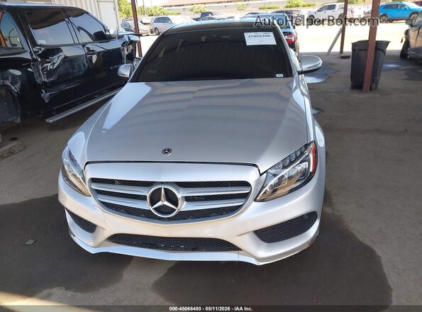 55SWF4JB6JU253194 2018 MERCEDES-BENZ C-CLASS Silver Սարքավորումների վահանակի տեսք