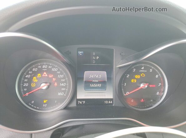 55SWF4JB6JU266690 2018 MERCEDES-BENZ C Blue Instrument cluster view