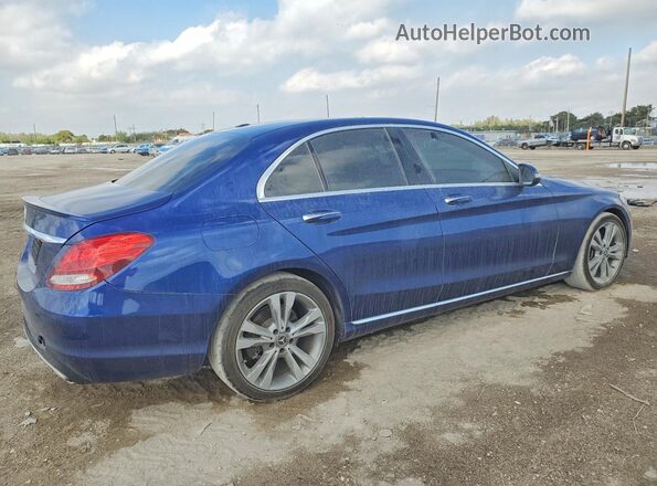 55SWF4JB6JU266690 2018 MERCEDES-BENZ C Blue Rear right