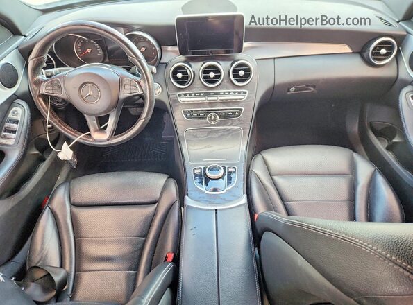 55SWF4JB6JU268407 2018 MERCEDES-BENZ C Black Dashboard view