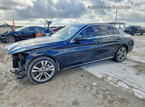 55SWF4JB6JU268407 2018 MERCEDES-BENZ C Black Front left