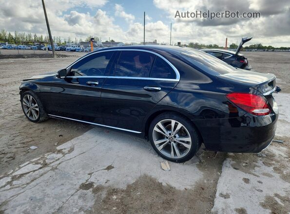 55SWF4JB6JU268407 2018 MERCEDES-BENZ C Black Rear left