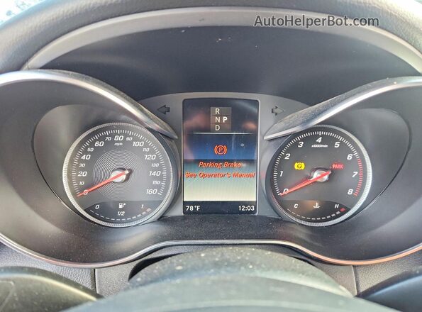 55SWF4JB6JU268407 2018 MERCEDES-BENZ C Black Instrument cluster view
