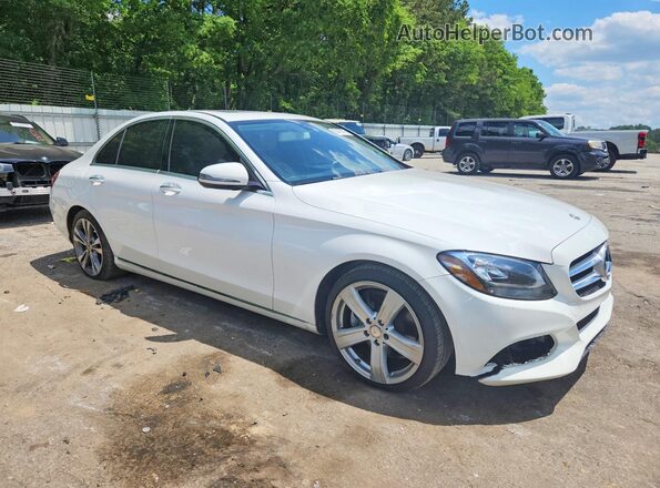 55SWF4JB6JU273848 2018 MERCEDES-BENZ C White Передня права чверть