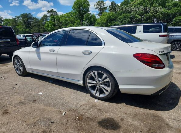 55SWF4JB6JU273848 2018 MERCEDES-BENZ C White Задня ліва чверть