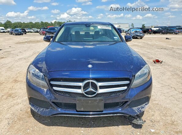 55SWF4JB7GU111042 2016 MERCEDES-BENZ C Blue Вид спереду