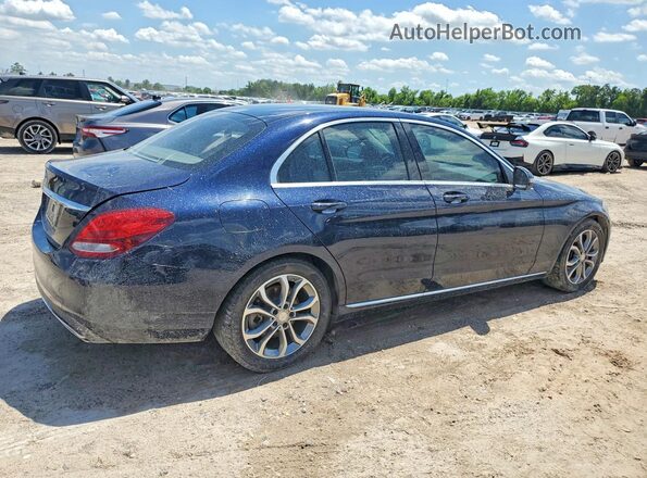 55SWF4JB7GU111042 2016 MERCEDES-BENZ C Blue Задня права чверть
