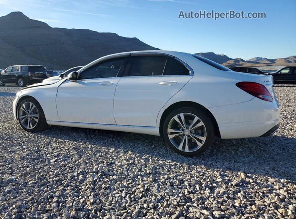 55SWF4JB7GU132876 2016 MERCEDES-BENZ C White Tył lewy
