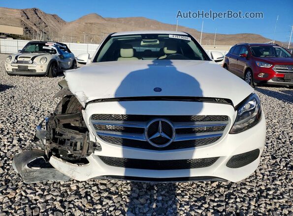 55SWF4JB7GU132876 2016 MERCEDES-BENZ C White Widok z przodu
