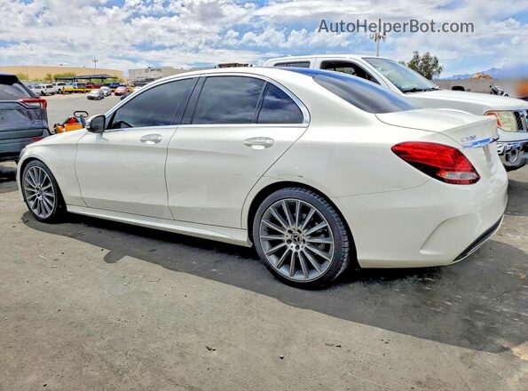 55SWF4JB7HU225026 2017 MERCEDES-BENZ C Белый Задняя левая четверть