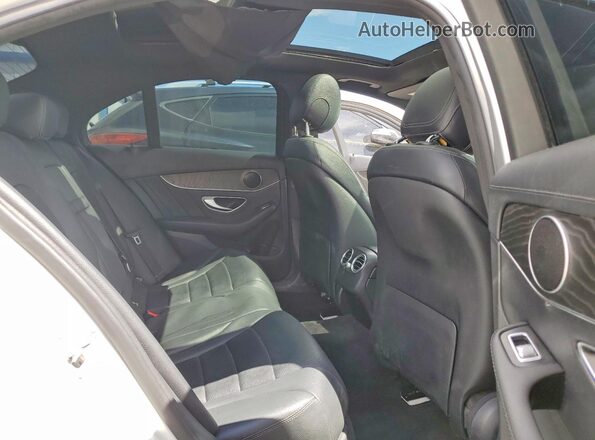 55SWF4JB7HU225026 2017 MERCEDES-BENZ C Белый Вид задних сидений