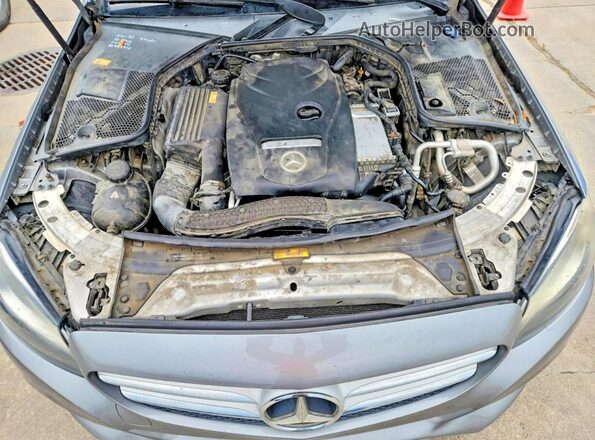 55SWF4JB9GU119952 2016 MERCEDES-BENZ C Серый Вид задней части салона