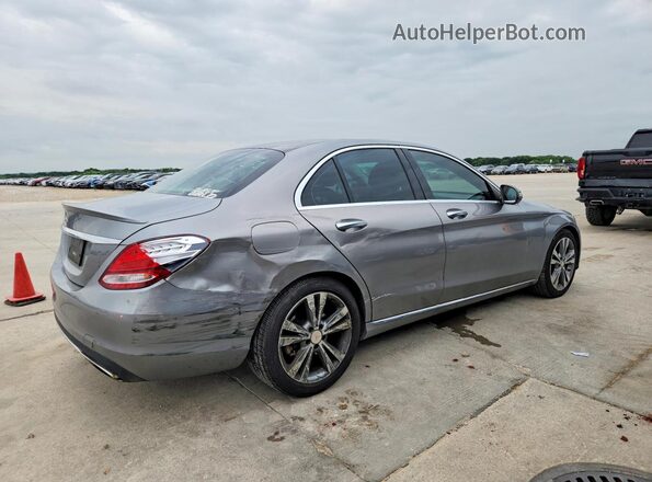 55SWF4JB9GU119952 2016 MERCEDES-BENZ C Серый Задняя правая четверть