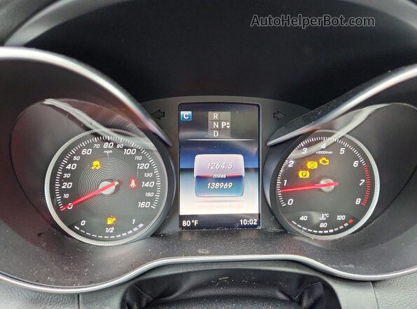 55SWF4JB9GU119952 2016 MERCEDES-BENZ C Серый Вид щитка приборов