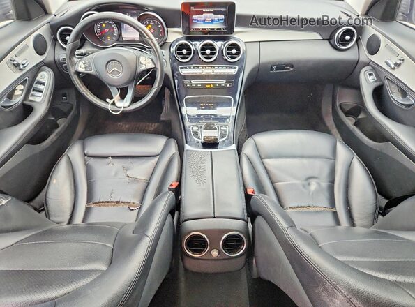 55SWF4JB9GU119952 2016 MERCEDES-BENZ C Серый Вид панели приборов