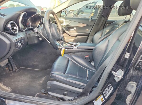 55SWF4JB9GU161330 2016 MERCEDES-BENZ C Black Front interior view