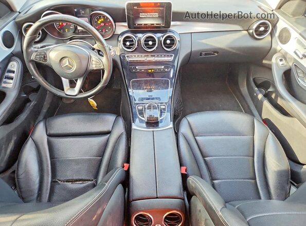 55SWF4JB9GU161330 2016 MERCEDES-BENZ C Black Dashboard view