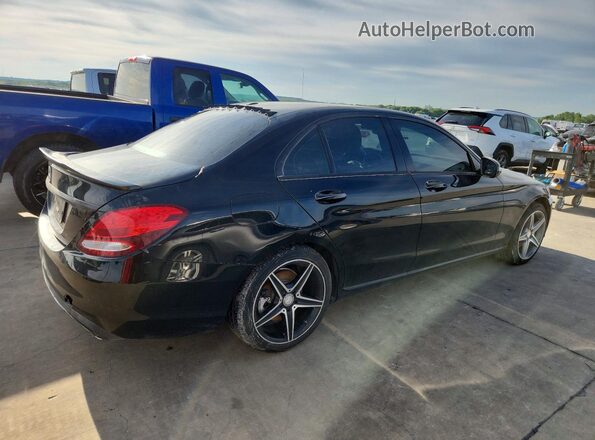 55SWF4JB9GU161330 2016 MERCEDES-BENZ C Black Rear right