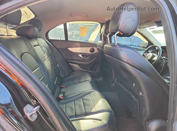 55SWF4JB9GU161330 2016 MERCEDES-BENZ C Black Rear seats view