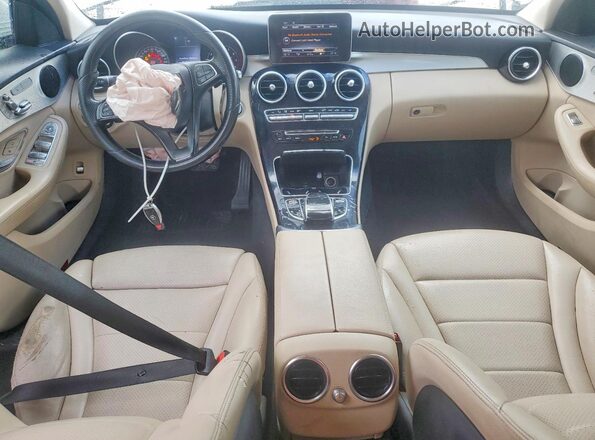 55SWF4JB9GU177060 2016 MERCEDES-BENZ C White Вид панелі приладів