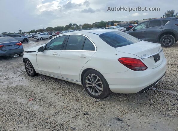 55SWF4JB9GU177060 2016 MERCEDES-BENZ C White Задня ліва чверть