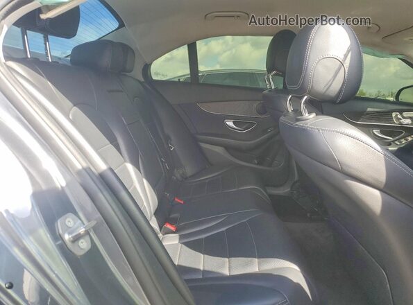 55SWF4JB9HU184897 2017 MERCEDES-BENZ C Серый Вид задних сидений