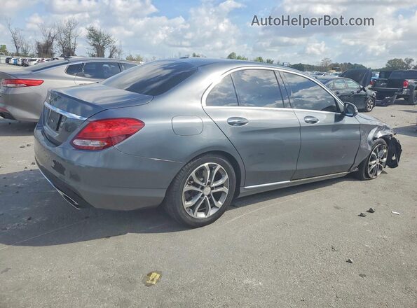 55SWF4JB9HU184897 2017 MERCEDES-BENZ C Серый Задняя правая четверть