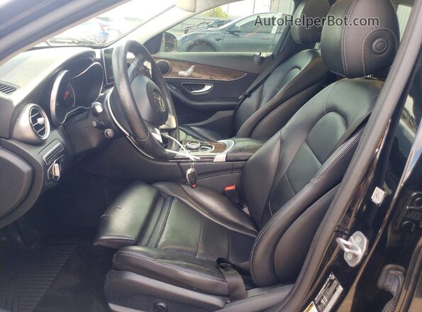 55SWF4JB9HU197455 2017 MERCEDES-BENZ C Черный Вид салона спереди