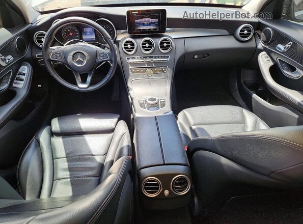 55SWF4JB9HU232835 2017 MERCEDES-BENZ C Gray Առջևի վահանակի տեսք