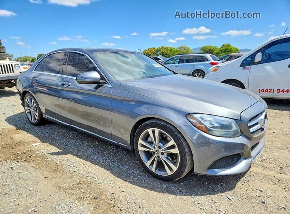 55SWF4JB9HU232835 2017 MERCEDES-BENZ C Gray Առջևի աջ