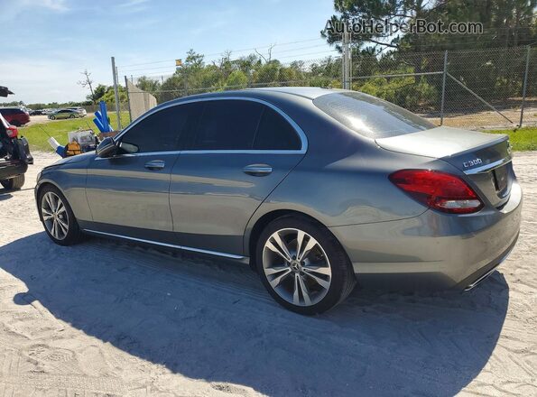 55SWF4JB9JU274265 2018 MERCEDES-BENZ C Black Tył lewy
