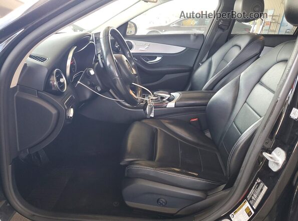 55SWF4JBXGU132127 2016 MERCEDES-BENZ C Black წინა სალონის ხედი