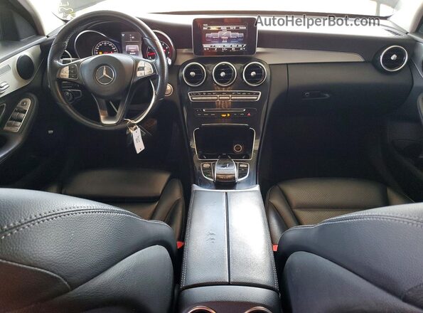 55SWF4JBXGU132127 2016 MERCEDES-BENZ C Black წინა პანელის ხედი
