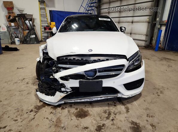55SWF4KB0GU099122 2016 MERCEDES-BENZ C Белый Вид спереди