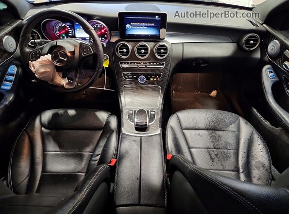 55SWF4KB0GU099122 2016 MERCEDES-BENZ C Белый Вид панели приборов