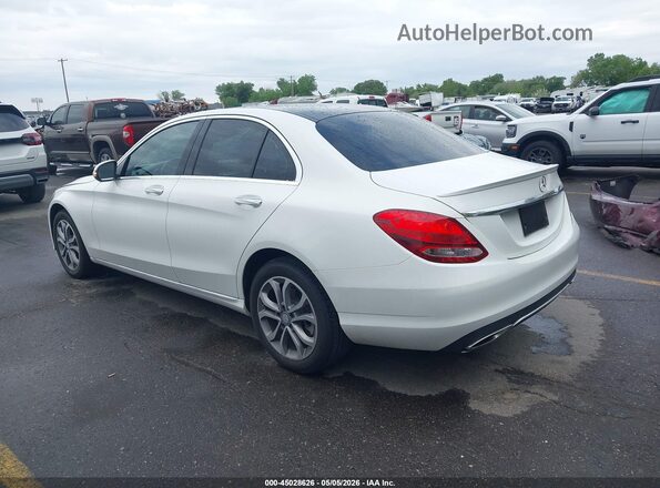 55SWF4KB0GU128554 2016 MERCEDES-BENZ C-CLASS White Задня ліва чверть