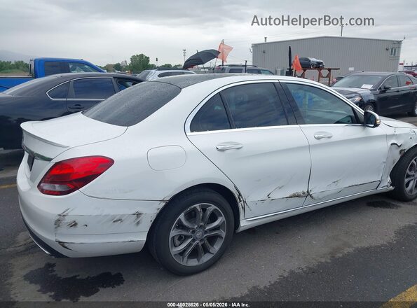 55SWF4KB0GU128554 2016 MERCEDES-BENZ C-CLASS White Вид спереду