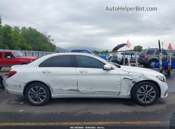 55SWF4KB0GU128554 2016 MERCEDES-BENZ C-CLASS White Вид задньої частини салону