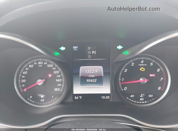 55SWF4KB0GU128554 2016 MERCEDES-BENZ C-CLASS White Вид задніх сидінь