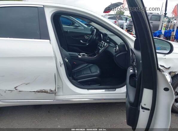 55SWF4KB0GU128554 2016 MERCEDES-BENZ C-CLASS White Вид салону спереду