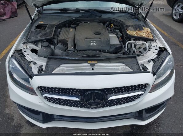 55SWF4KB0GU128554 2016 MERCEDES-BENZ C-CLASS White Вид ззаду